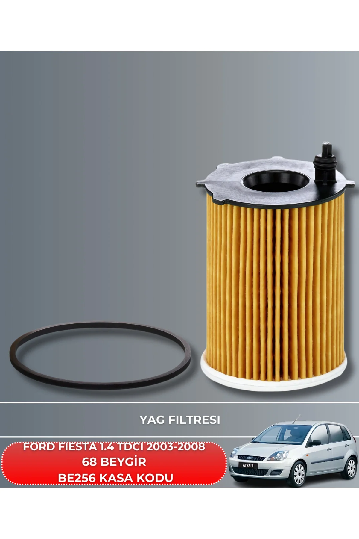 Ford Fıesta 1.4 Tdcı 2003-2008 68 Beygir filtre seti+4lt yağ (Maz