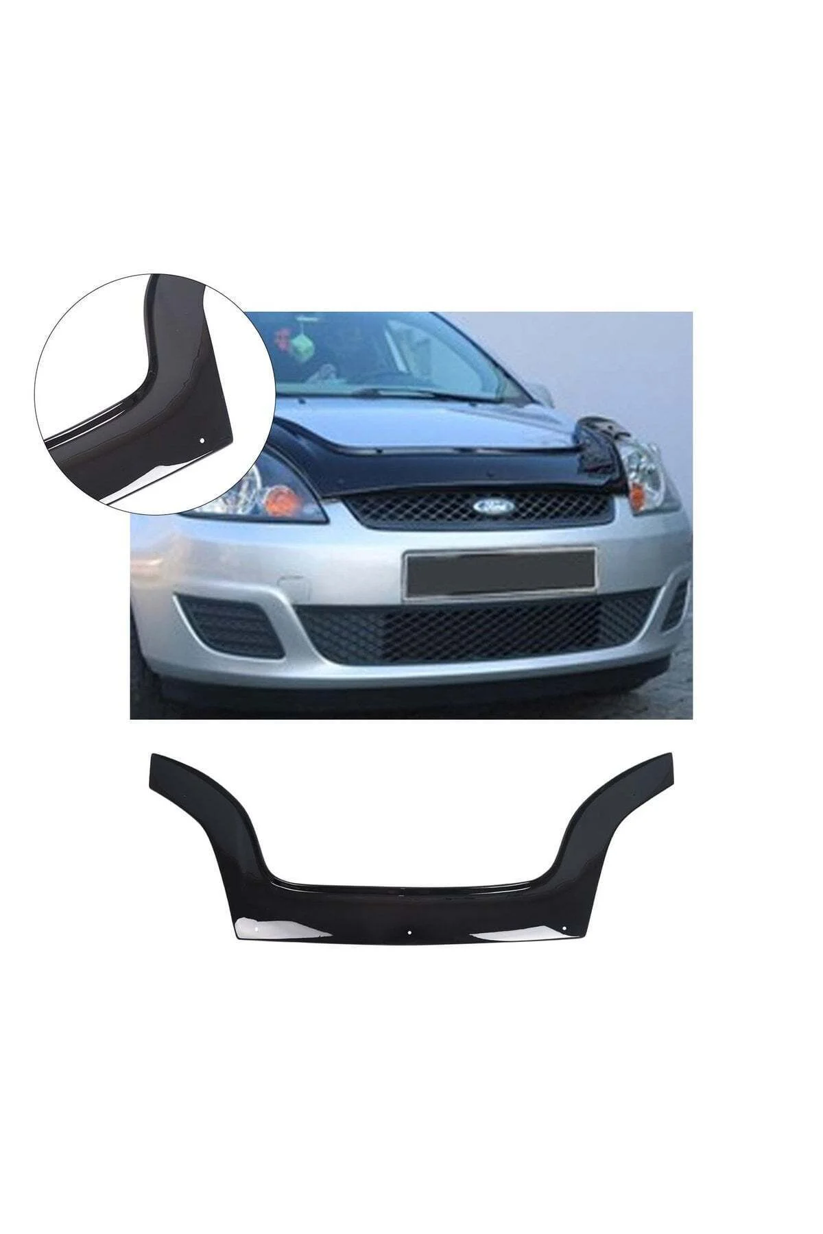 Ford Fiesta 2002-2008 Uyumlu Kaput Rüzgarlığı Ön Kaput Koruma ABS Parlak Siyah Ford Fiesta 2002-2008 Uyumlu Kaput Rüzgarlığı Ön Kaput Koruma ABS Parlak Siyah