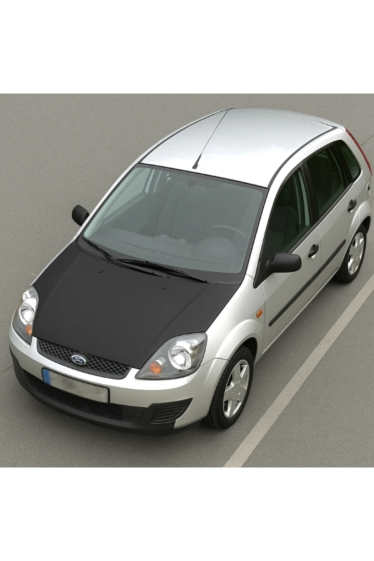 Ford Fiesta 2002–2008 Tam Kaput Maskesi – Düz Siyah Suni Deri, Şık ve Koruyucu Tasarım Ford Fiesta 2002–2008 Tam Kaput Maskesi – Düz Siyah Suni Deri, Şık ve Koruyucu Tasarım - Görsel 2