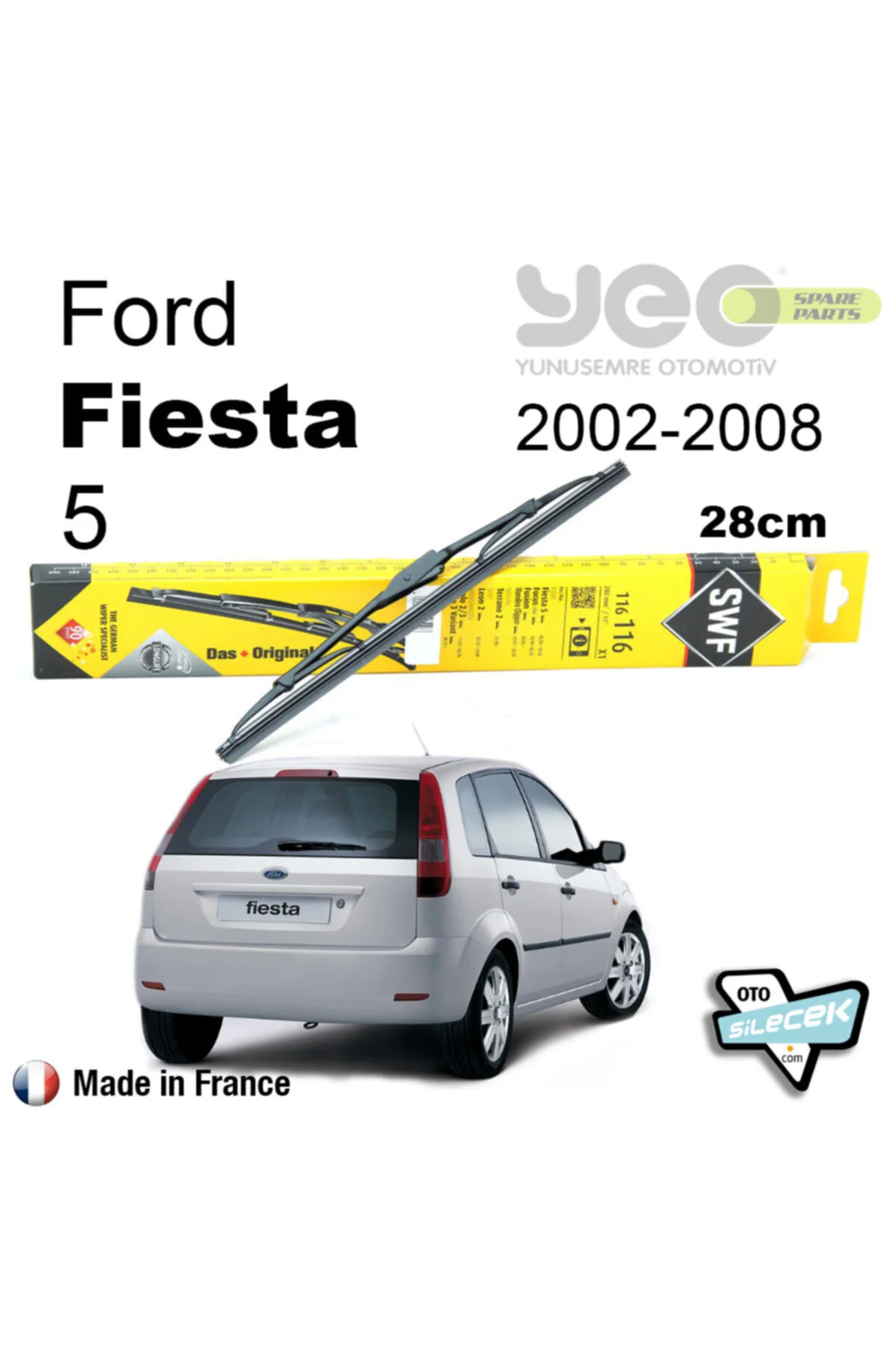 Ford Fiesta 5 Arka Silecek 2002-2008 Ford Fiesta 5 Arka Silecek 2002-2008