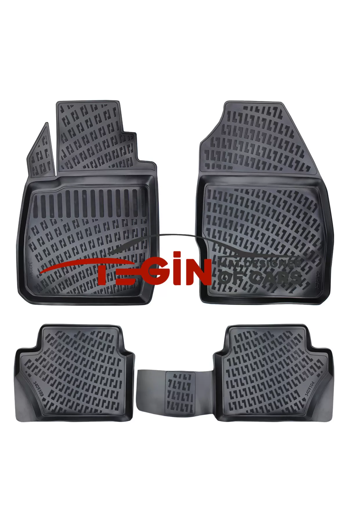 Ford Fiesta Bagaj Havuzu + Siyah 3D Paspas 2006