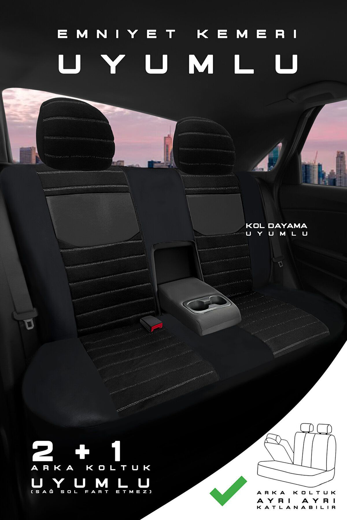 Ford Fiesta Hachback 2009-2012 Aracınıza Uyumlu Koltuk Kılıfı Tay
