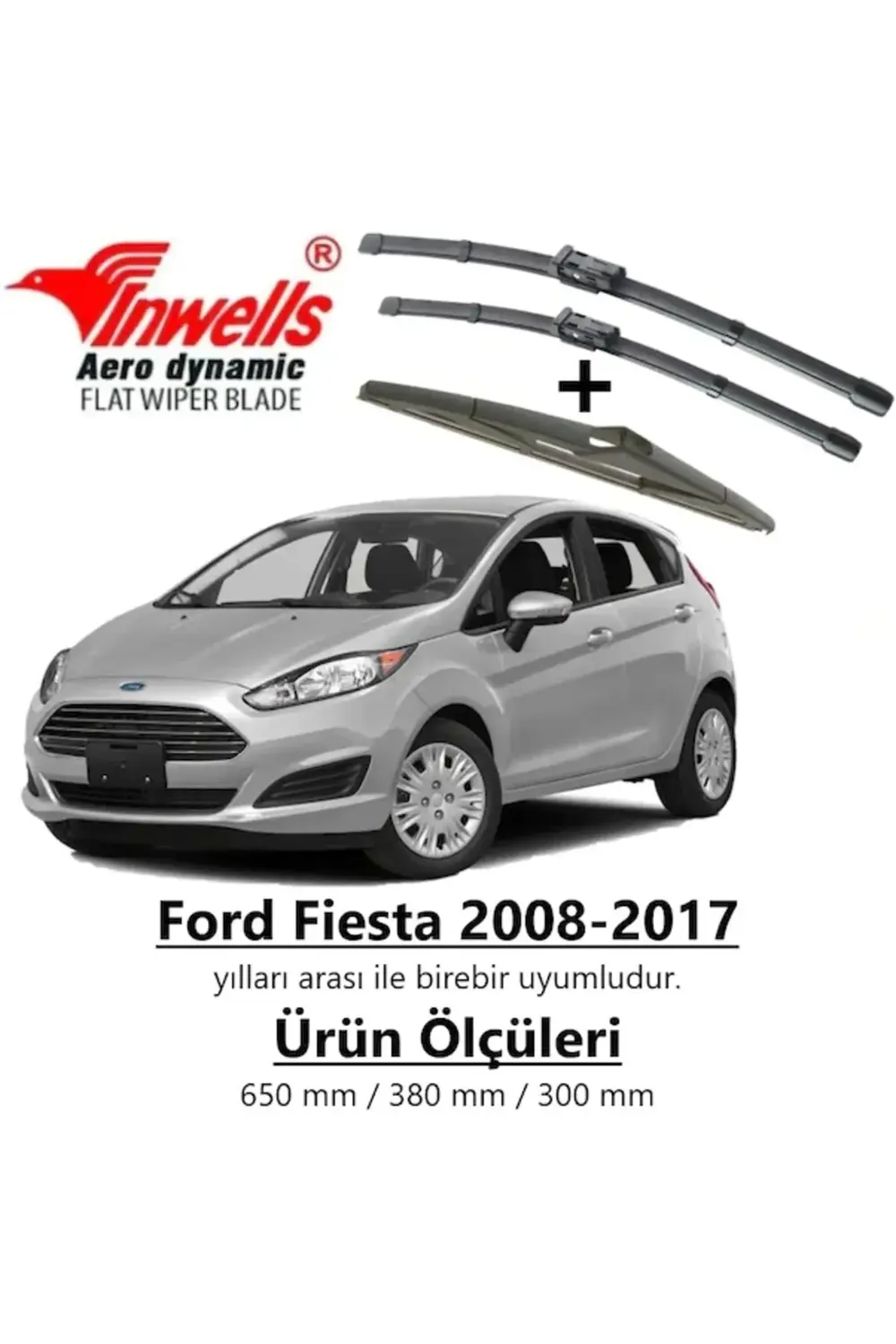 Ford Fiesta Ön Arka Muz Silecek Takımı (2008-2017)