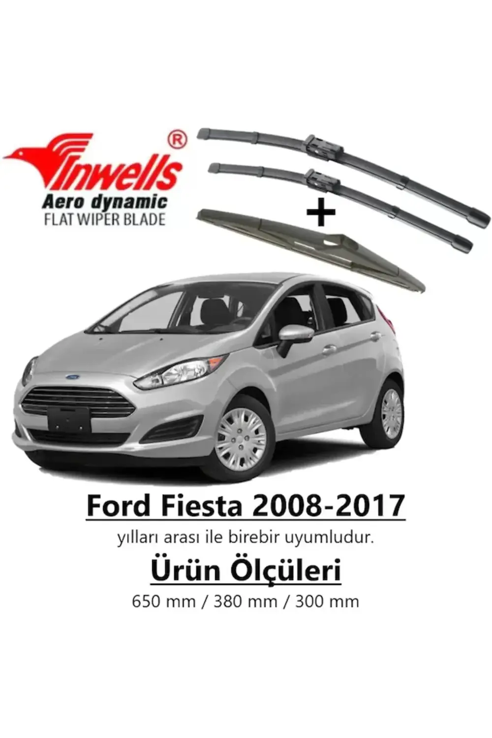 Ford Fiesta Ön Arka Muz Silecek Takımı (2008-2017)
