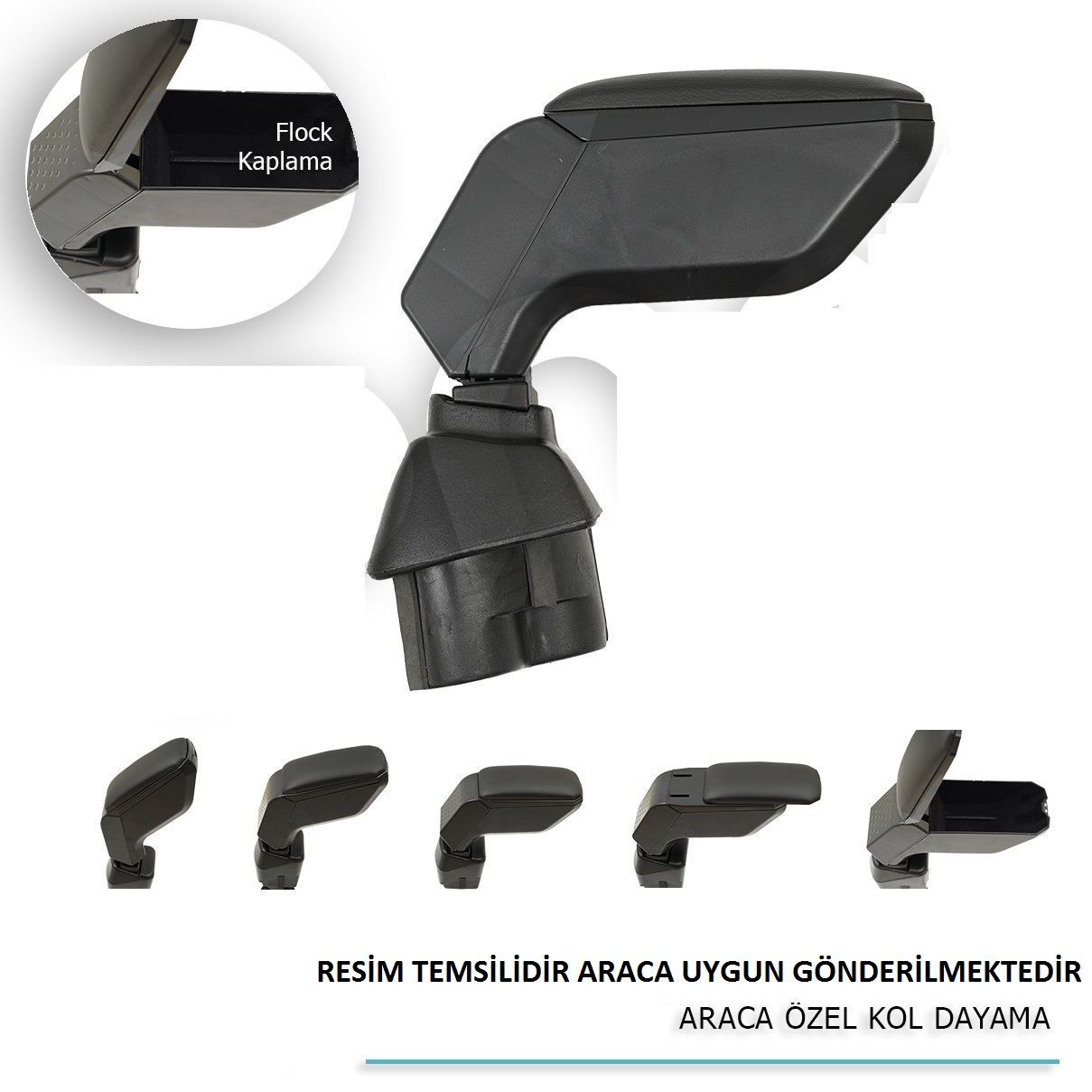 Drs Tuning Ford Fiesta Uyumlu Araca Özel Kol Dayama Siyah 2009+ Parça