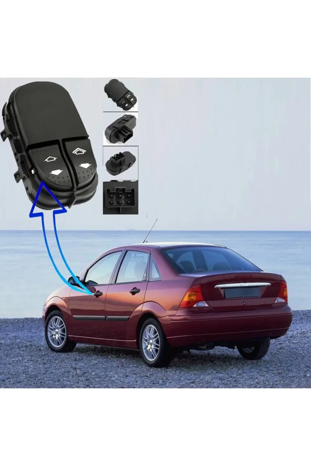 Ford Focus 1 Cam Dügmesi Sol Çiftli 1998--2005 366665998