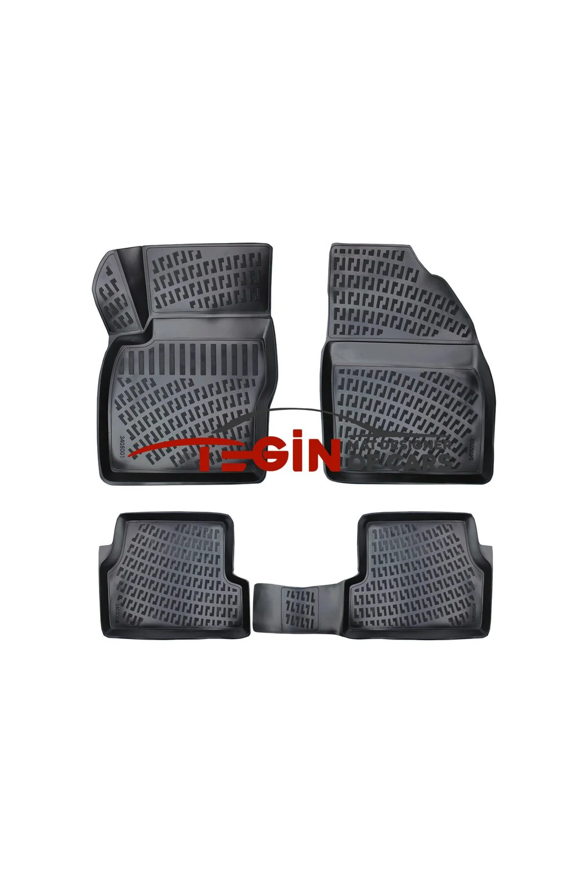 Ford Focus 2 2005-2010 ST-Line Siyah 3D Havuzlu Paspas