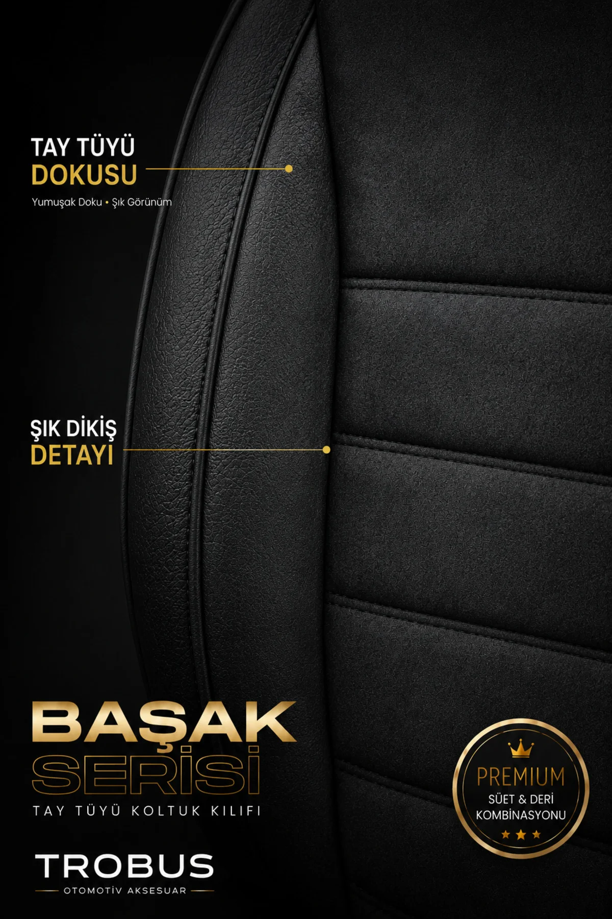 Ford Focus 2005 2006 2007 2008 2009 2010 2011 Siyah Başak Serisi Tay Tüyü 2+1 Ticari