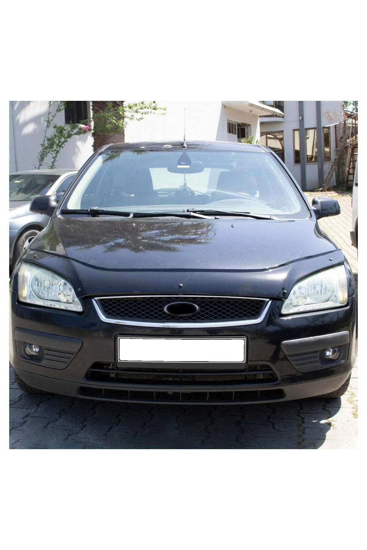 Ford Focus 2005-2008 Uyumlu Kaput Rüzgarlığı Ön Kaput Koruma ABS Parlak Siyah - Görsel 2