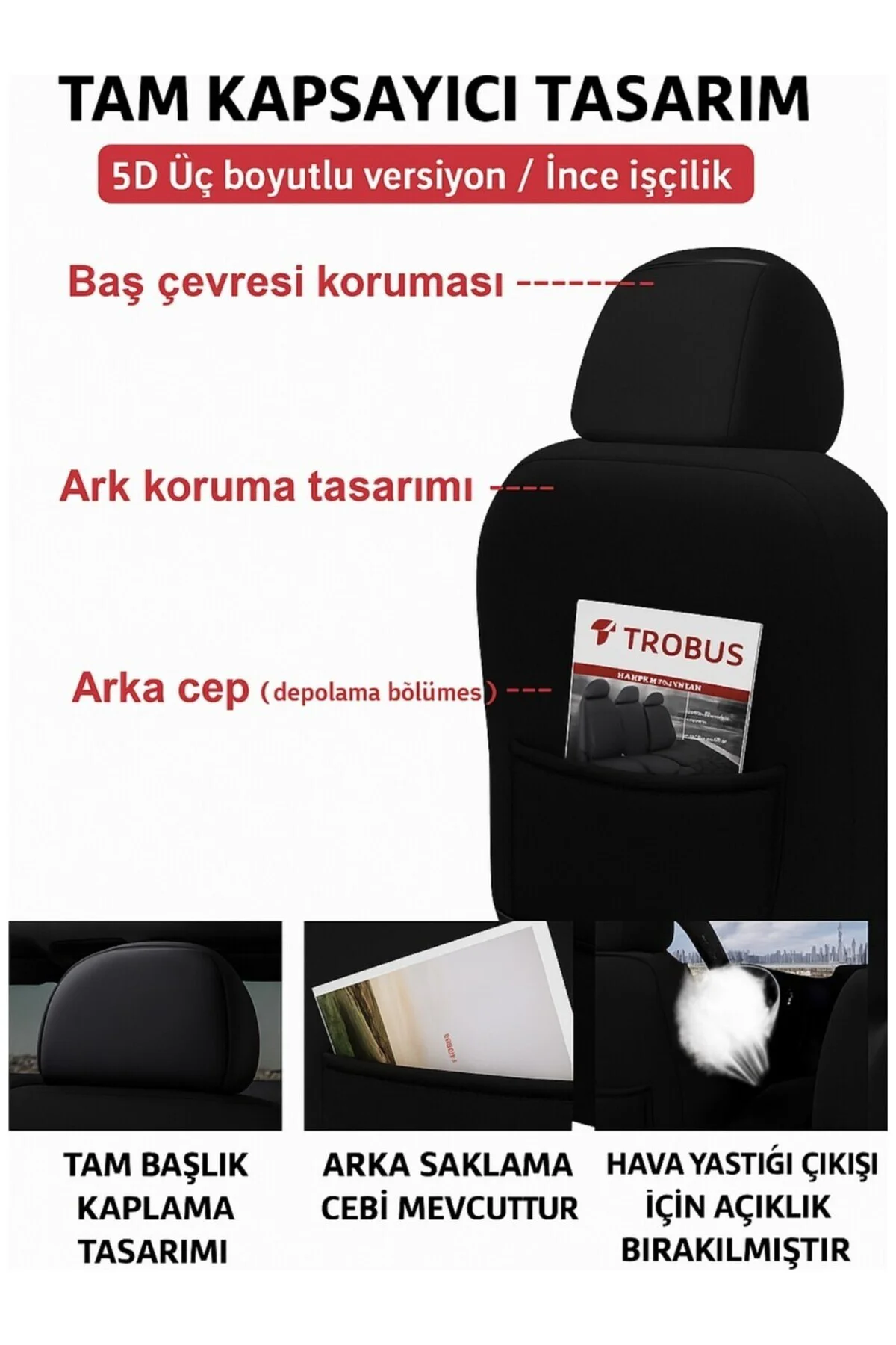 Ford Focus 2011-2018 Uyumlu Bakü Natura Serisi Raşel Bej Koltuk Kılıfı
