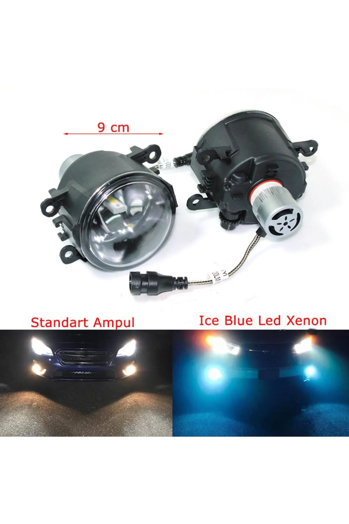 Ford Focus 2011 Buz Mavisi Led Xenon Sis Farı Seti Ford Focus 2011 Buz Mavisi Led Xenon Sis Farı Seti