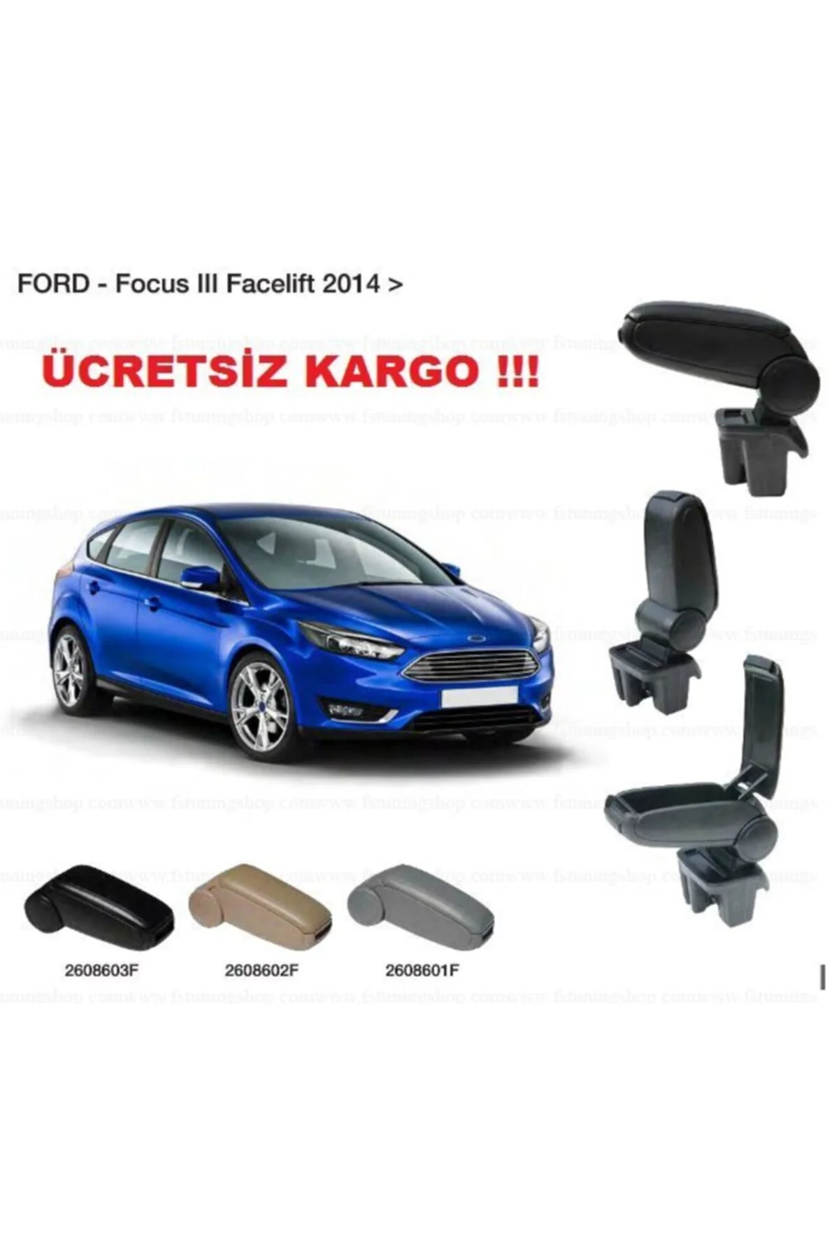Ford Focus 3 Siyah Kol Dayama - Kolçak Usb Li Araçlar 2011-2014 Ford Focus 3 Siyah Kol Dayama - Kolçak Usb Li Araçlar 2011-2014 - Görsel 4