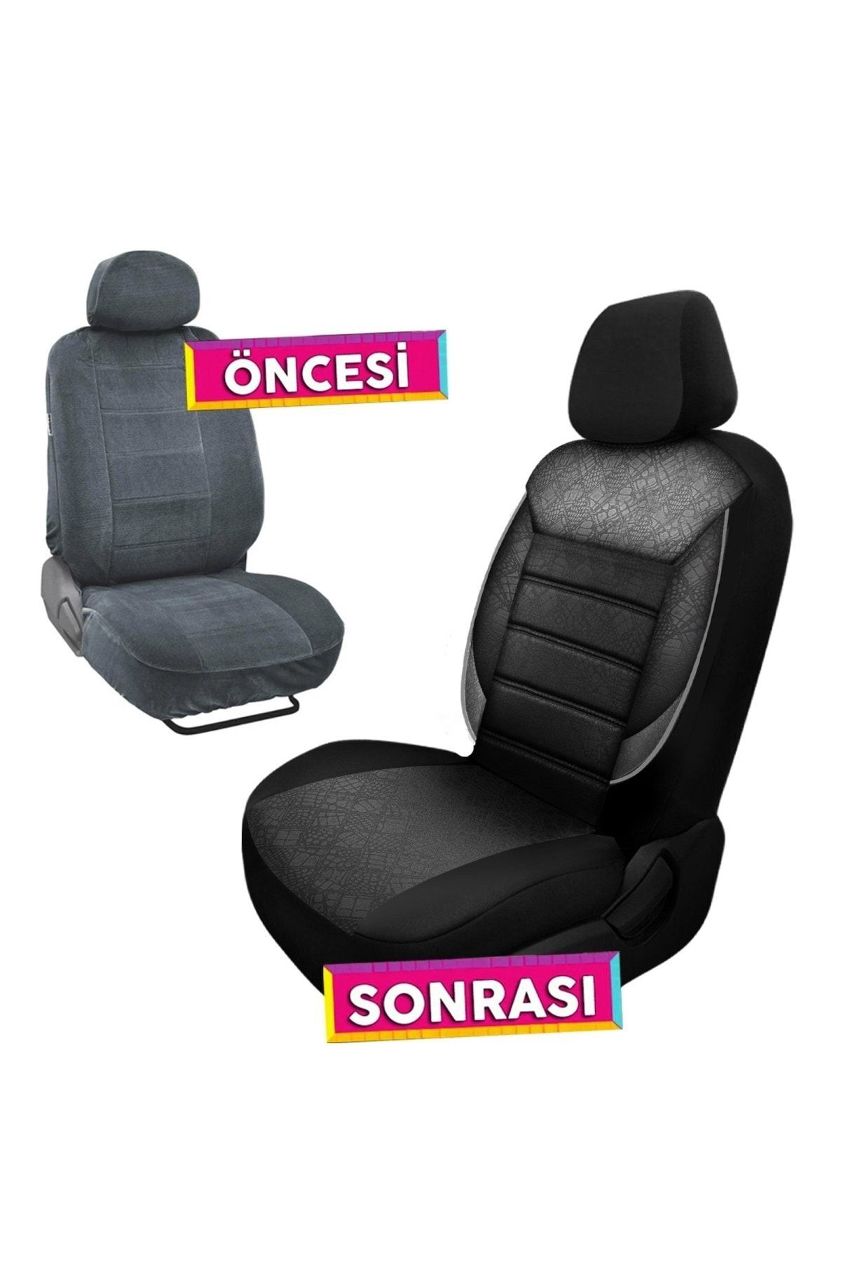 Nice Shop Ford Focus 3.5 Uyumlu Koltuk Kilifi Samma - Siyah