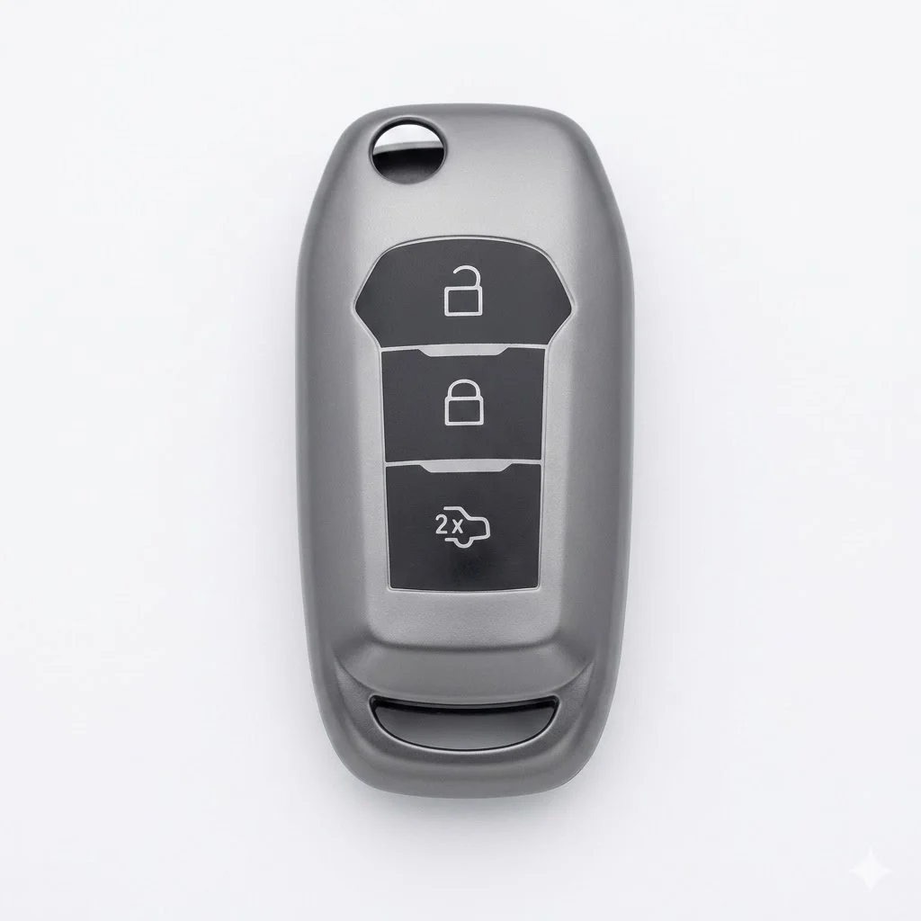 Ford Focus 4 Uyumlu Silikon Oto Anahtar Kumanda Kabı Kılıf Gri Ford Focus 4 Uyumlu Silikon Oto Anahtar Kumanda Kabı Kılıf Gri