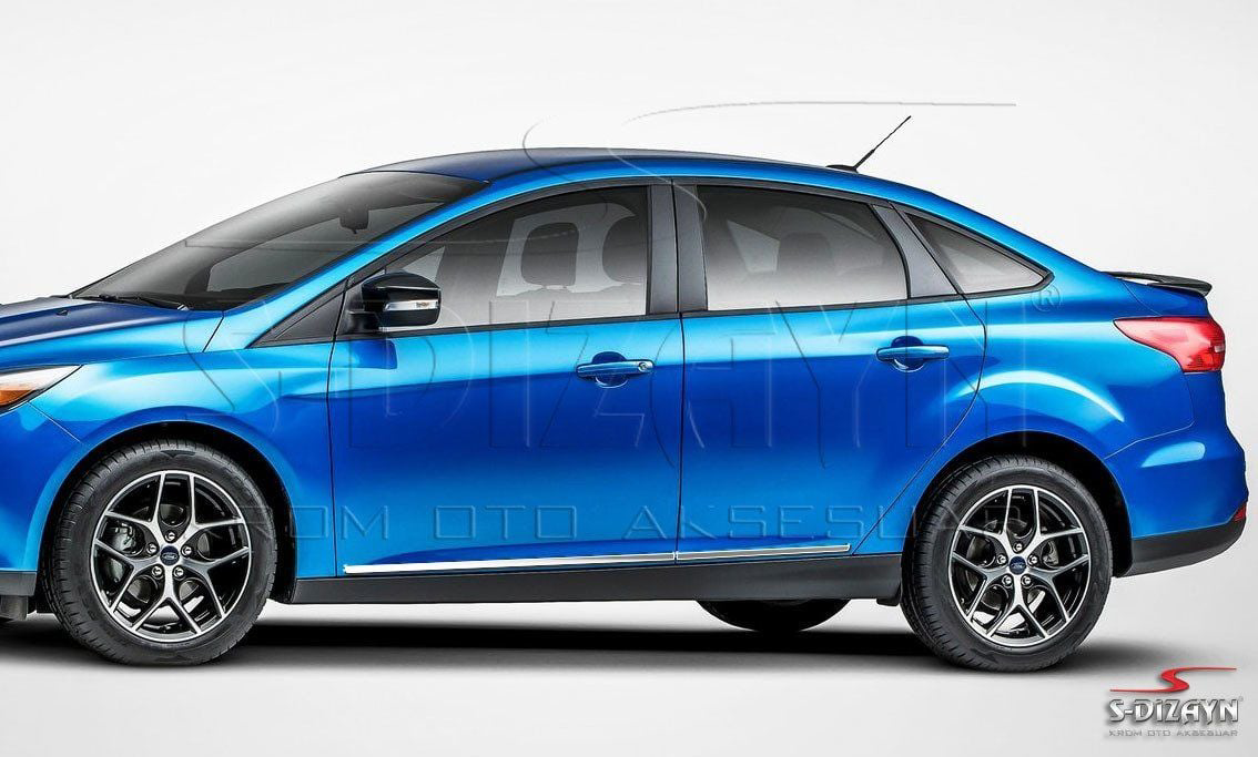 Ford Focus Uyumlu 3 Sedan Kapı Koruma Çıtası Krom 2011-2018 Ford Focus Uyumlu 3 Sedan Kapı Koruma Çıtası Krom 2011-2018