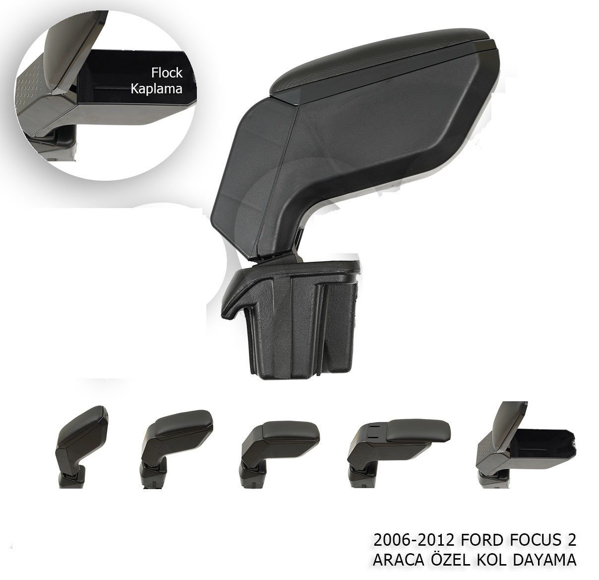 Drs Tuning Ford Focus Uyumlu 2 Araca Özel Kol Dayama Siyah 2006-2012