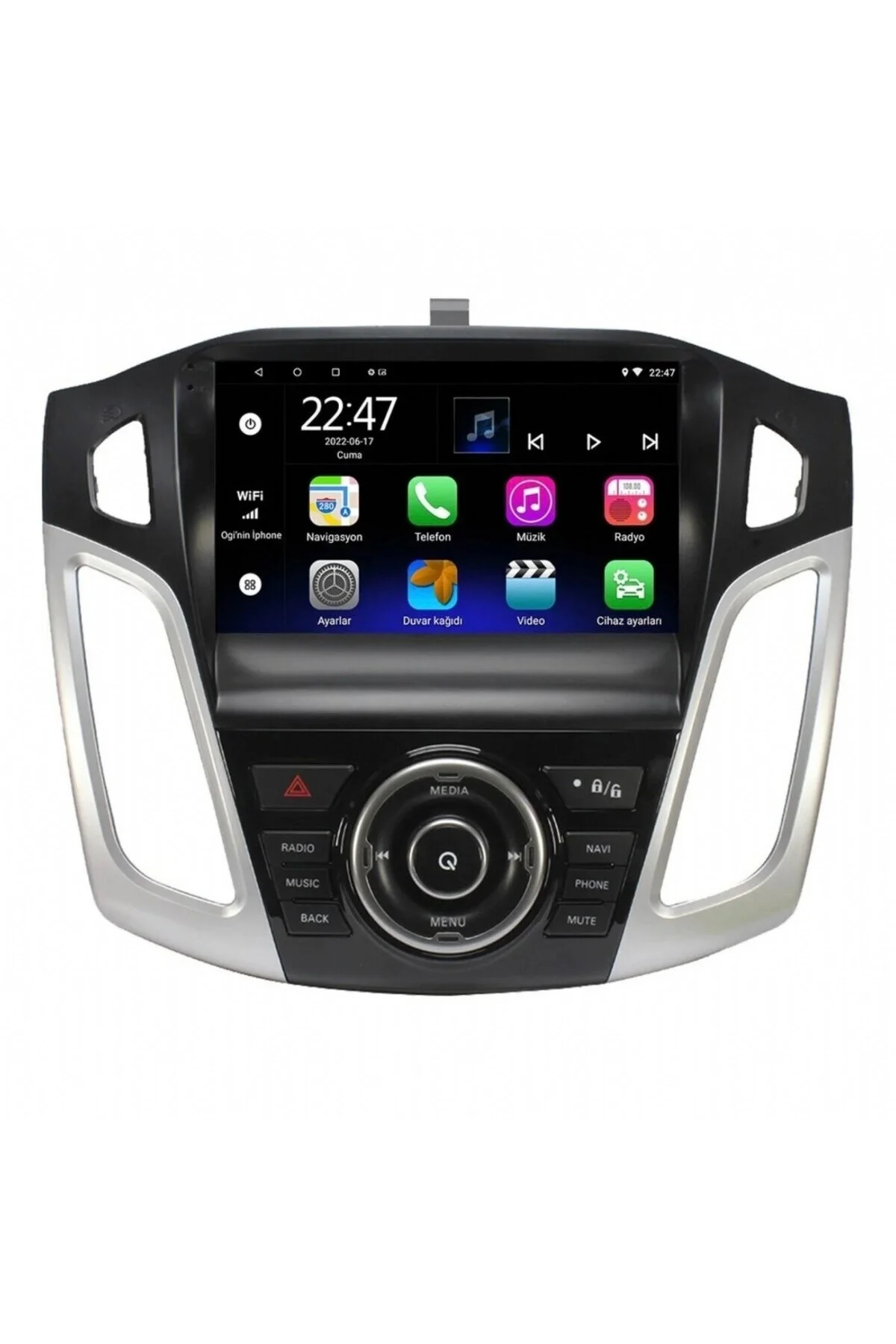 FORD FOCUS3-4(2012-2017)-9''ANDROİD GERÇEK 2+32GB/4 ÇEKİRDEK/WİFİ/BT-KABLOSUZ CARPLAY KAMERALI