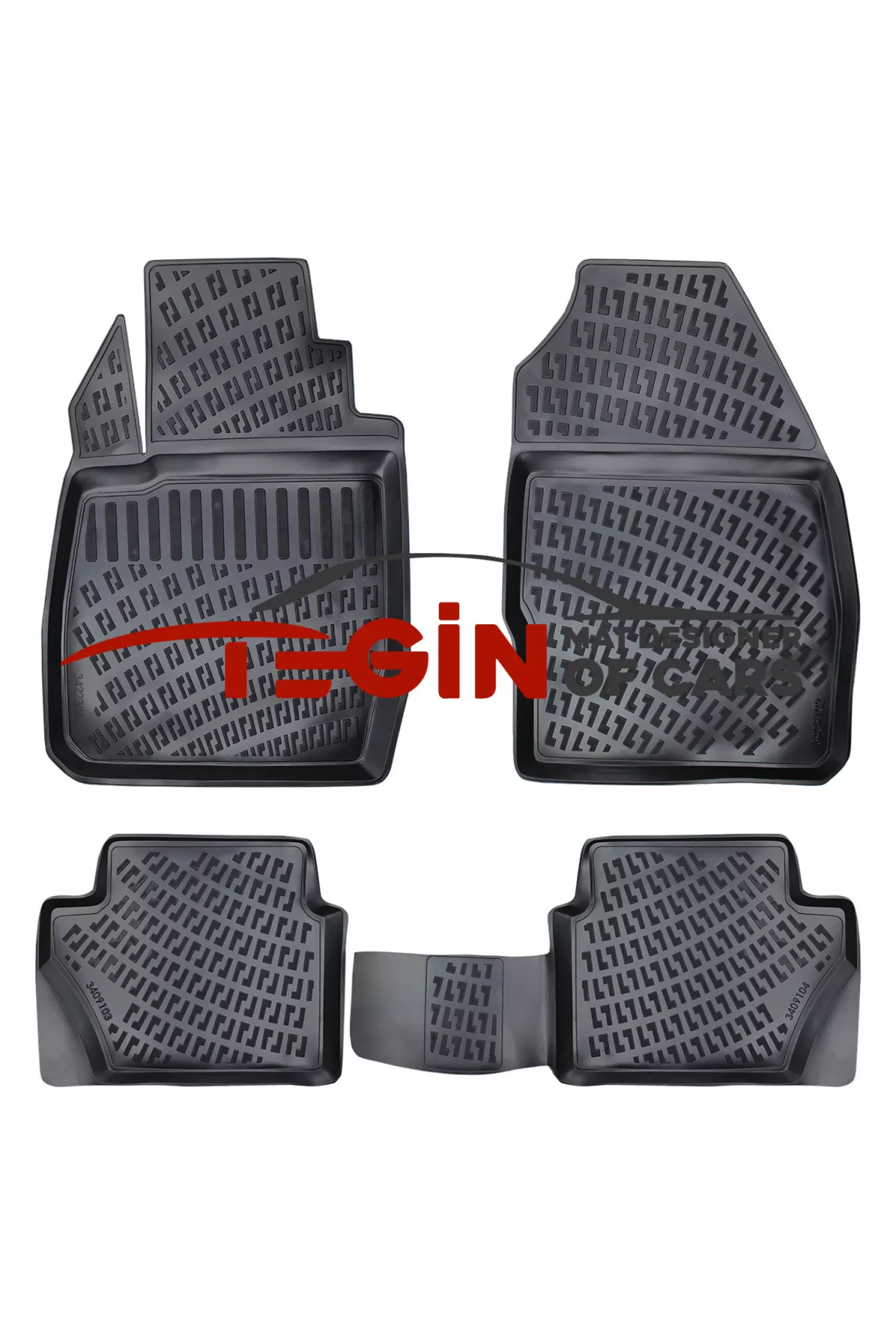 Ford Fusion Bagaj Havuzu + Siyah 3D Paspas 2010