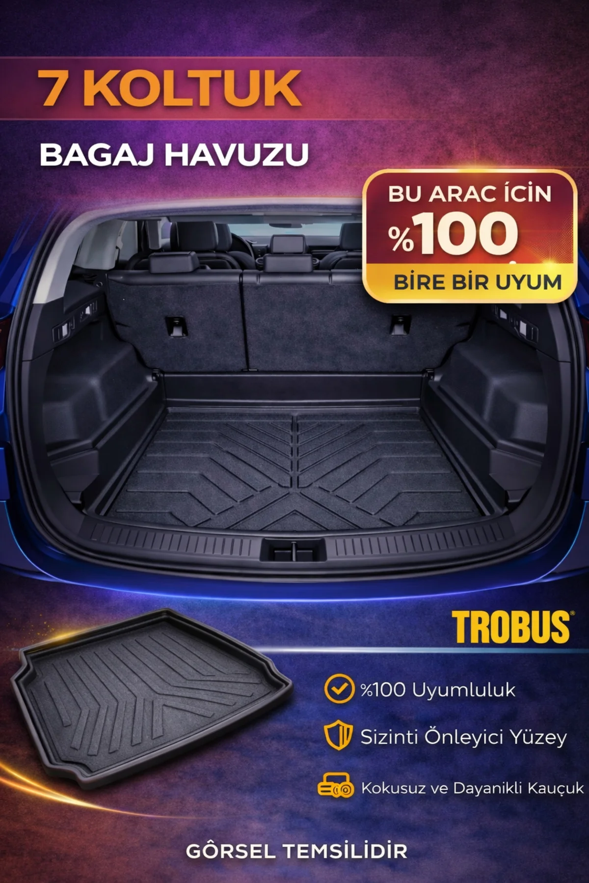 Ford Grand C-Max 7 Koltuklu (2011-2026) Bagaj Havuzu