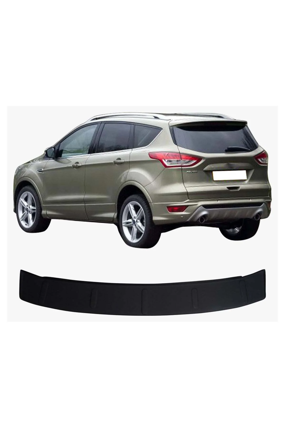 Ford Kuga 2013-2016 Uyumlu Arka Tampon Eşiği Koruma ABS Mat Siyah Ford Kuga 2013-2016 Uyumlu Arka Tampon Eşiği Koruma ABS Mat Siyah - Görsel 2
