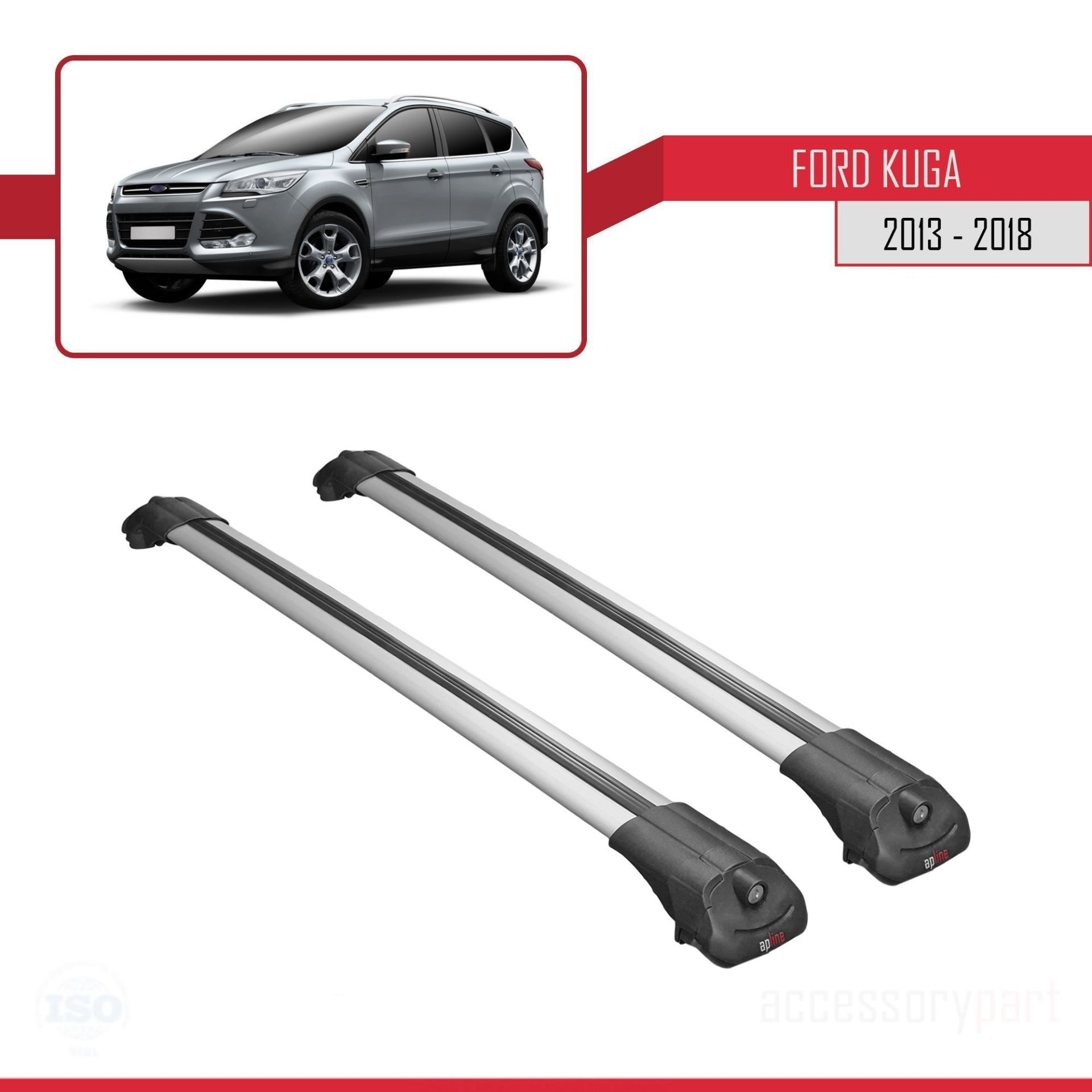 Ford Kuga 2013-2018 Arası ile uyumlu ACE-1 Ara Atkı Tavan Barı GR