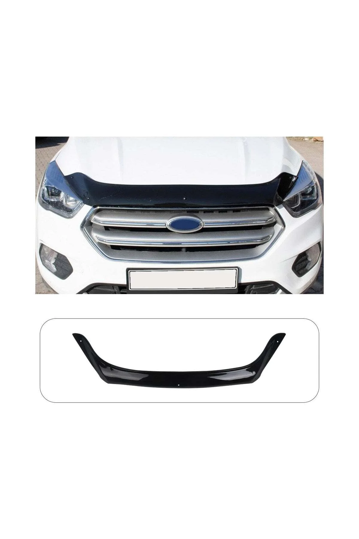 Ford Kuga 3 2017 ve Sonrası Uyumlu Kaput Rüzgarlığı Ön Kaput Koruma ABS Parlak Siyah Ford Kuga 3 2017 ve Sonrası Uyumlu Kaput Rüzgarlığı Ön Kaput Koruma ABS Parlak Siyah