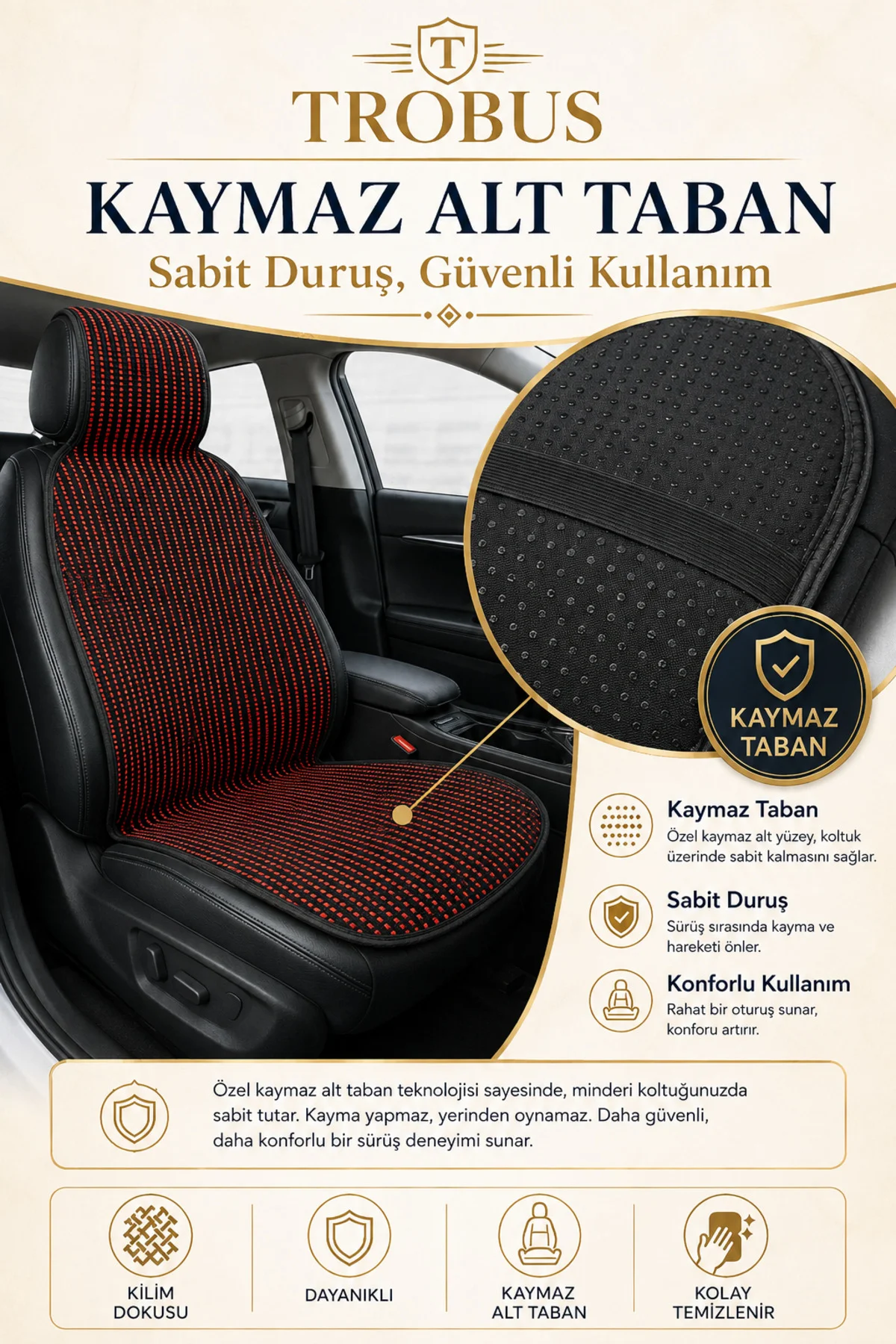 Ford Mondeo 2001-2007 Üniversal Premium Örme 5 Parça Minder Terletmez Kaymaz Taban Siyah Kırmızı Ford Mondeo 2001-2007 Üniversal Premium Örme 5 Parça Minder Terletmez Kaymaz Taban Siyah Kırmızı