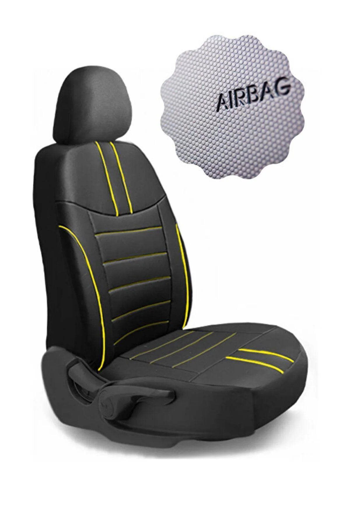 Ford Mondeo Sedan 2001-2007 Aracınıza Uyumlu Koltuk Kılıfı Luxe Deri Siyah Sarı Ford Mondeo Sedan 2001-2007 Aracınıza Uyumlu Koltuk Kılıfı Luxe Deri Siyah Sarı
