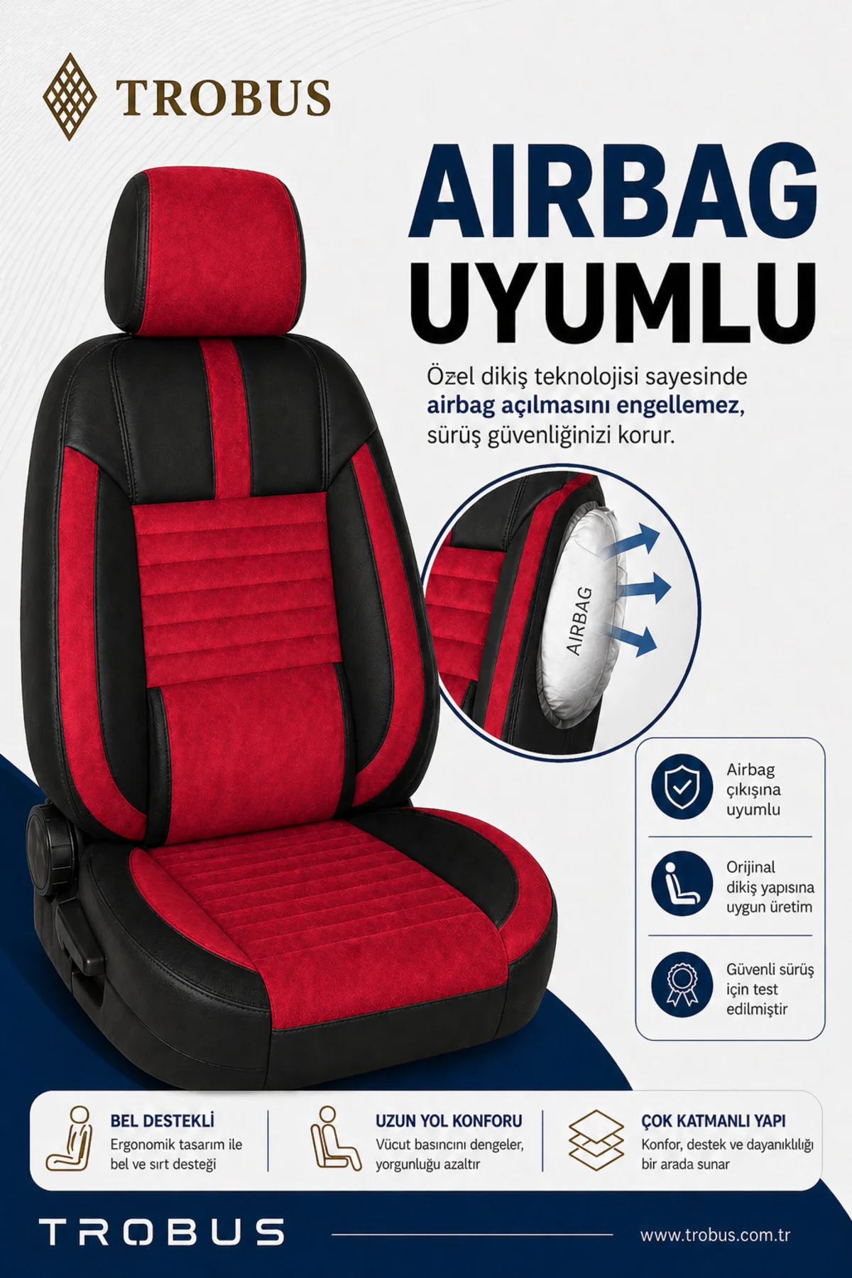 Ford Ranger 2007-2011 Uyumlu Apex Serisi Tay Tüyü Oto Koltuk Kılıfı Kırmızı Siyah Ford Ranger 2007-2011 Uyumlu Apex Serisi Tay Tüyü Oto Koltuk Kılıfı Kırmızı Siyah