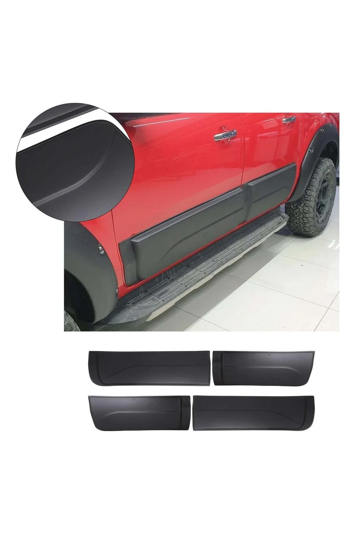 Ford Ranger 2011-2015 Uyumlu Kapı Dodik Seti 4 Parça ABS Mat Siyah Ford Ranger 2011-2015 Uyumlu Kapı Dodik Seti 4 Parça ABS Mat Siyah