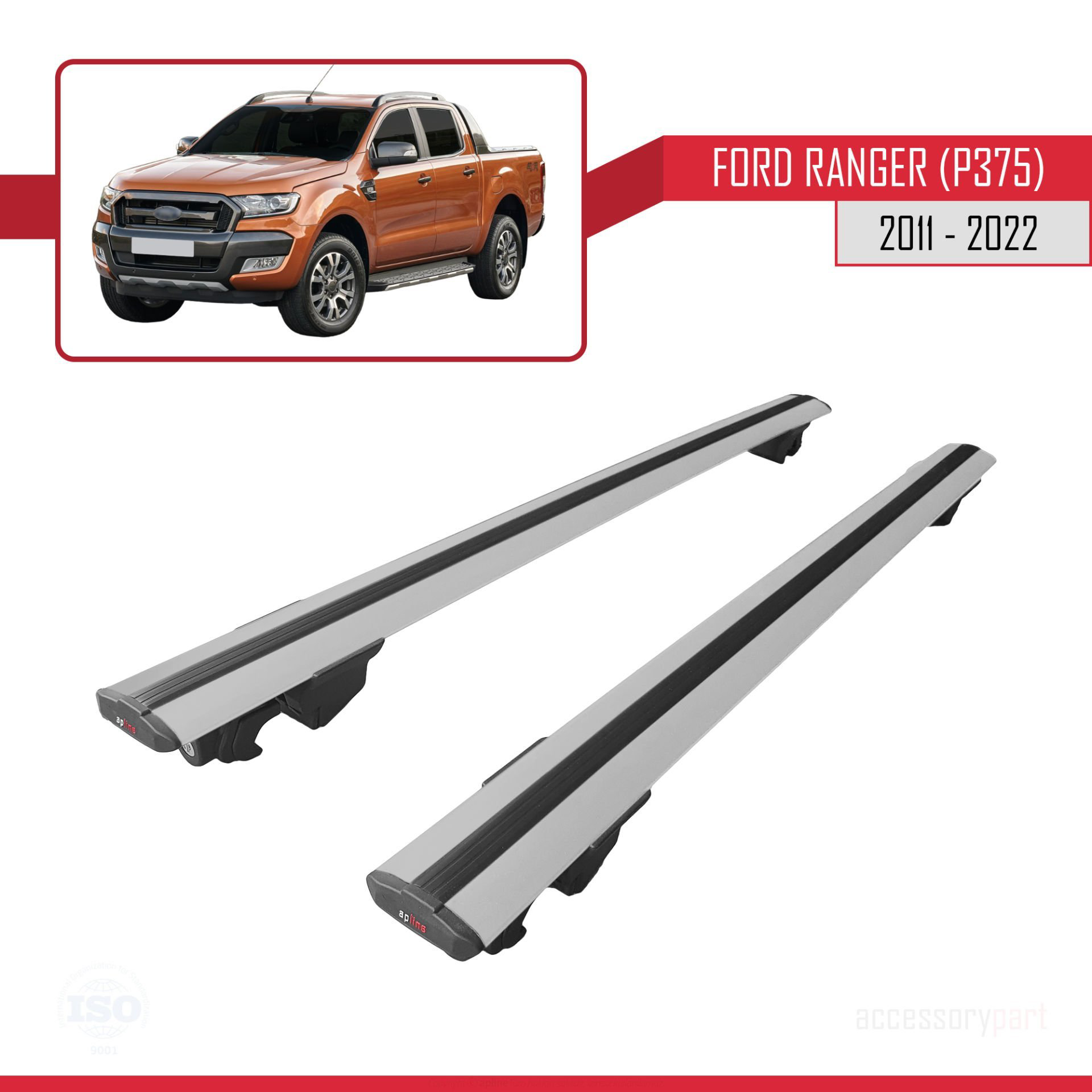 Ford Ranger 2011-2022 Arası ile uyumlu HOOK Model Anahtar Kilitli