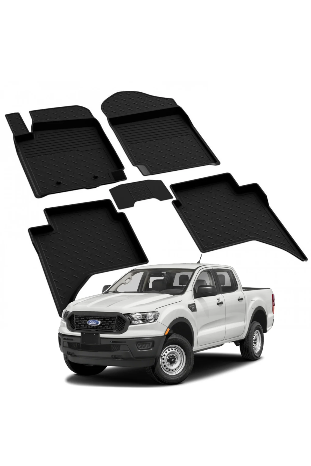 FORD RANGER 3 2015-2022  Model Yılları İçin Uyumlu Yeo 4D Havuzlu Paspas Takımı Fiyatı, Yorumları ve Özellikleri