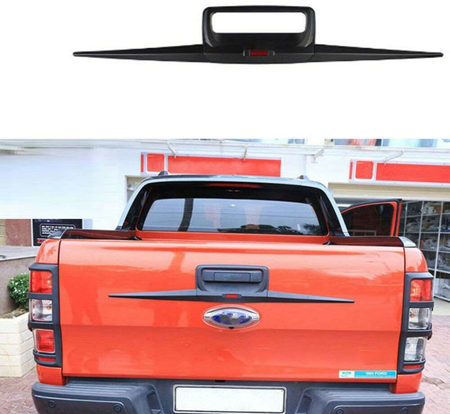 Drs Tuning Ford Ranger Uyumlu 2015 Sonrası Bagaj Kapağı Kaplama Siyah Parça