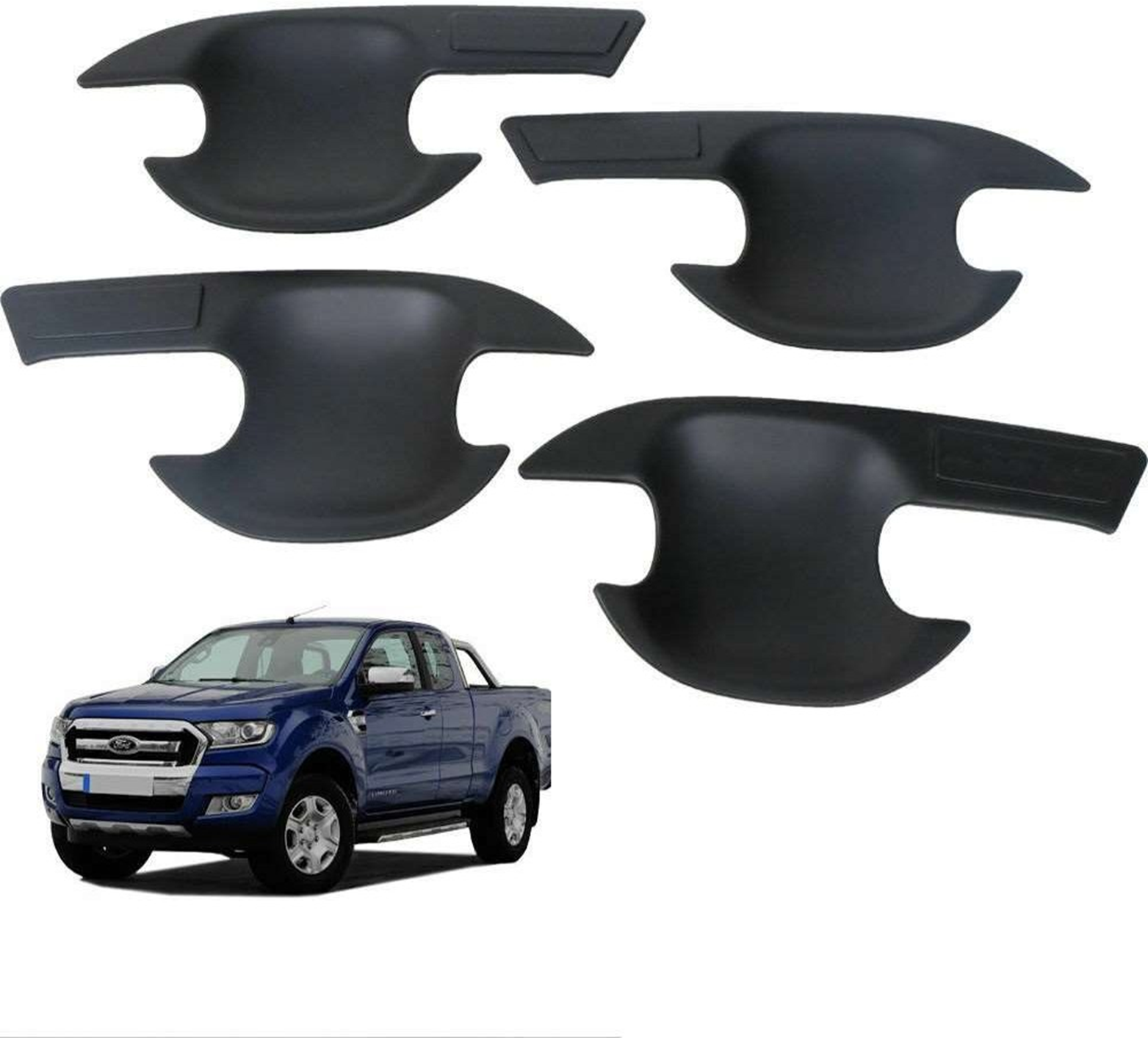 Ford Ranger Uyumlu 2012 Sonrası Dış Kapı Kolu İç Kaplama ABS Siya