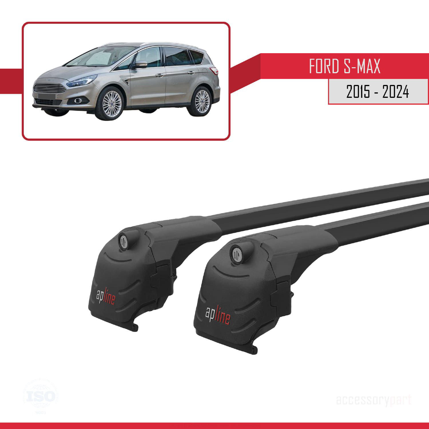Ford S-Max 2015 ve Sonrası ile uyumlu ACE-2 Ara Atkı Tavan Barı S