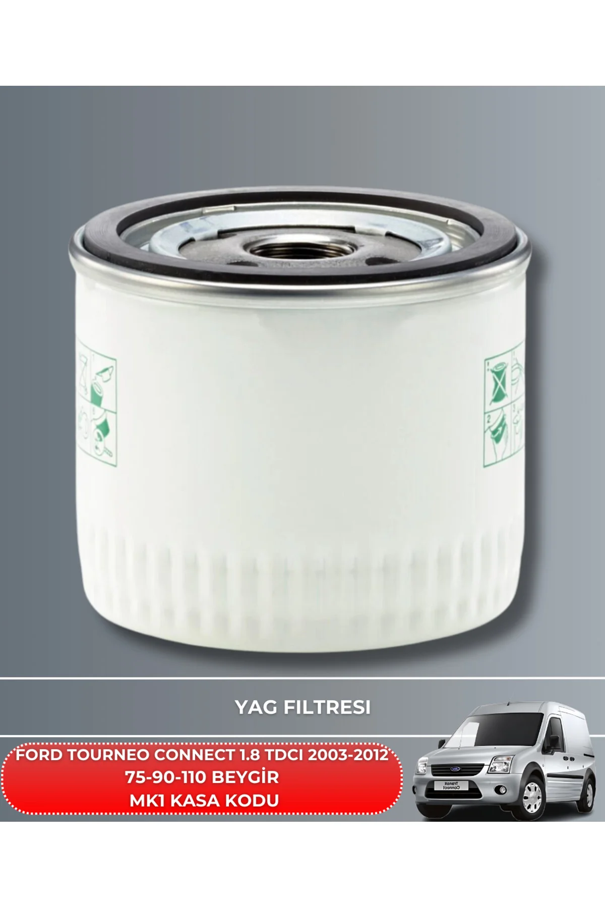 Ford Tourneo Connect 1.8 Tdcı 2003-2012 FİLTRE BAKIM SETİ YAĞSIZ