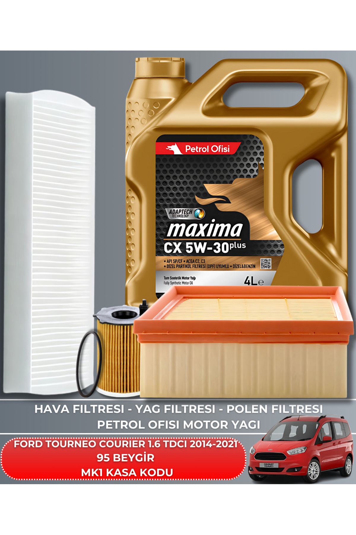 Ford Tourneo Courıer 1.6 Tdcı 2014-2015-2016-2017-2018-2019-2020-