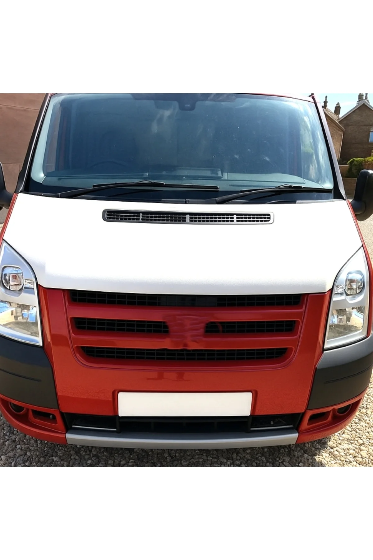 Ford Transit 2006–2013 Tam Kaput Maskesi – Beyaz | Orijinal Görünüm | Taş ve Güneş Koruma - Görsel 2