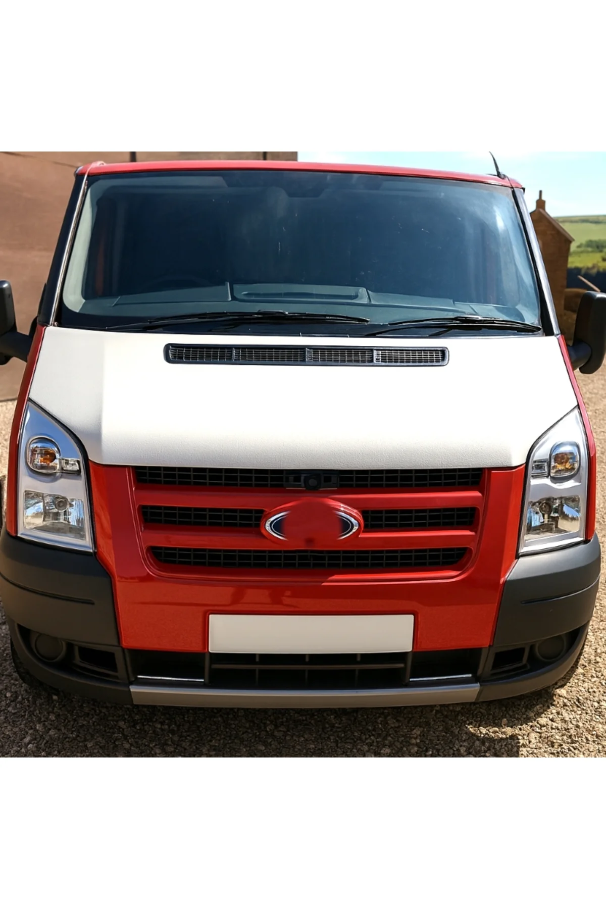 Ford Transit 2006–2013 Tam Kaput Maskesi – Beyaz | Orijinal Görünüm | Taş ve Güneş Koruma - Görsel 3