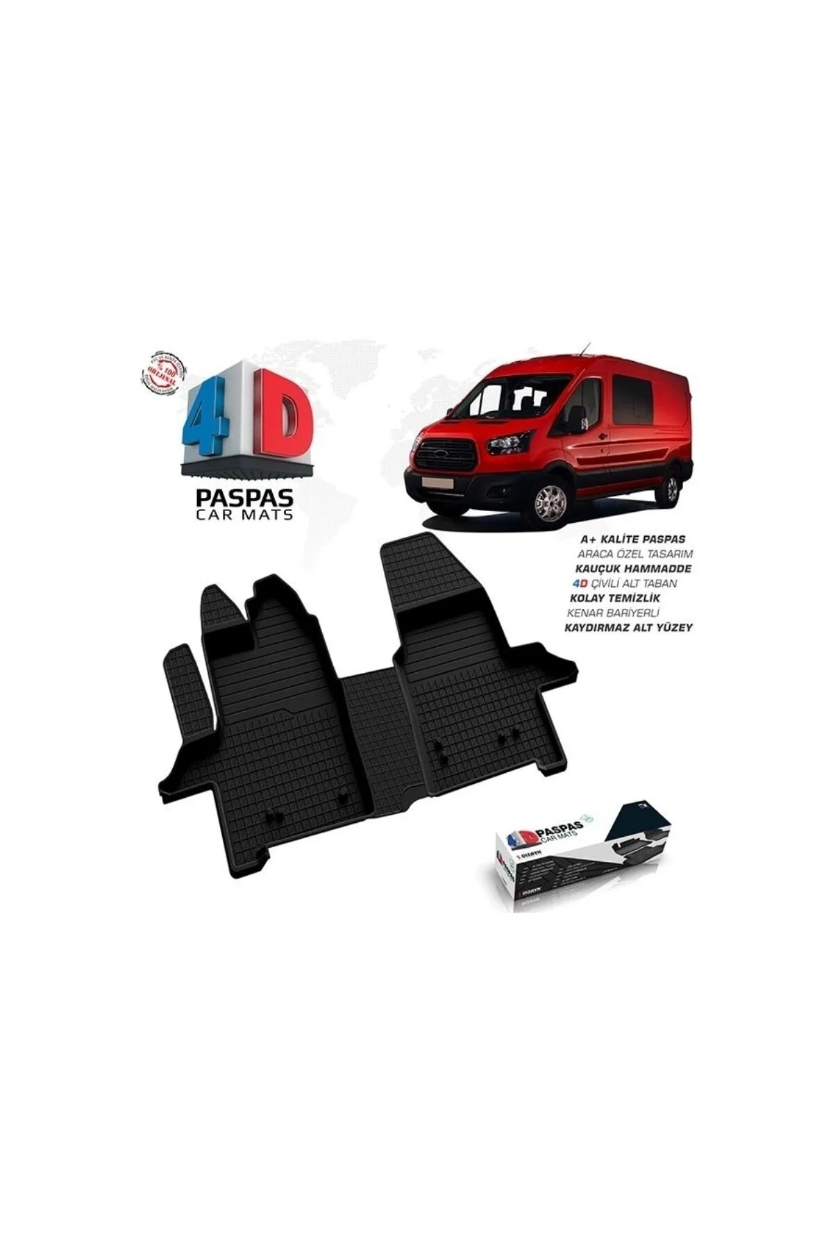 Ford Transit 2014-2022 Uyumlu Siyah 4d Paspas Ford Transit 2014-2022 Uyumlu Siyah 4d Paspas