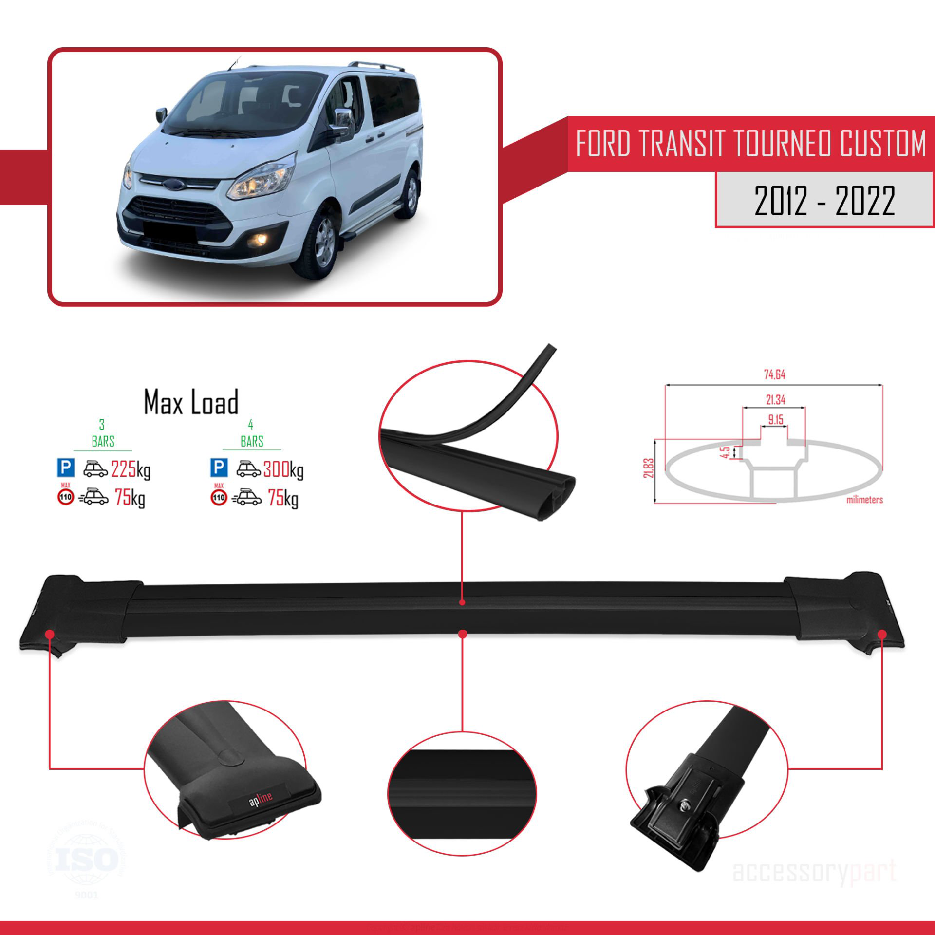 Ford Transit Tourneo - Custom 2012-2023 Arası ile uyumlu FLY Mode