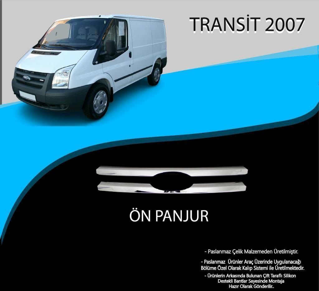 Ford Transit Uyumlu Krom Ön Panjur Krom Çıta 2 Parça  Transit (20