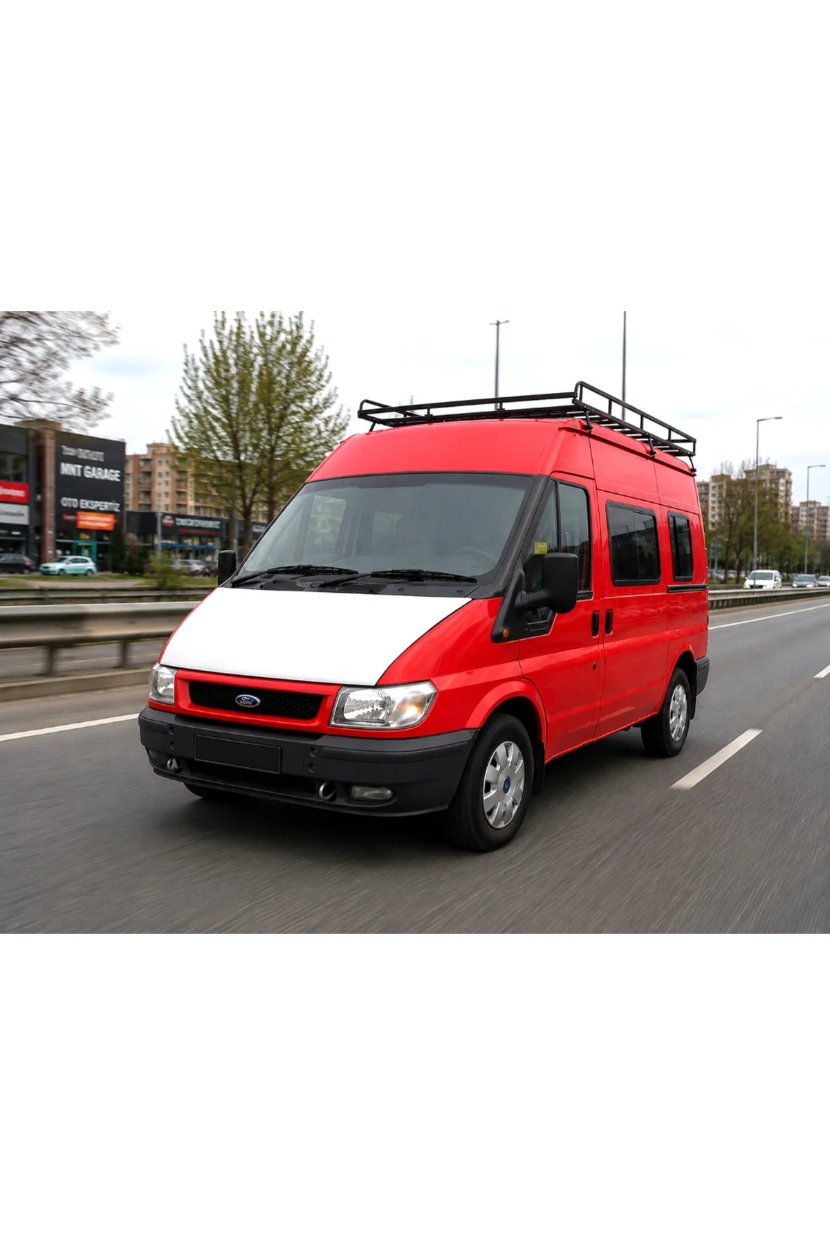 Ford Transit V-184 (00-06) Tam Kaput Maskesi Beyaz Ford Transit V-184 (00-06) Tam Kaput Maskesi Beyaz