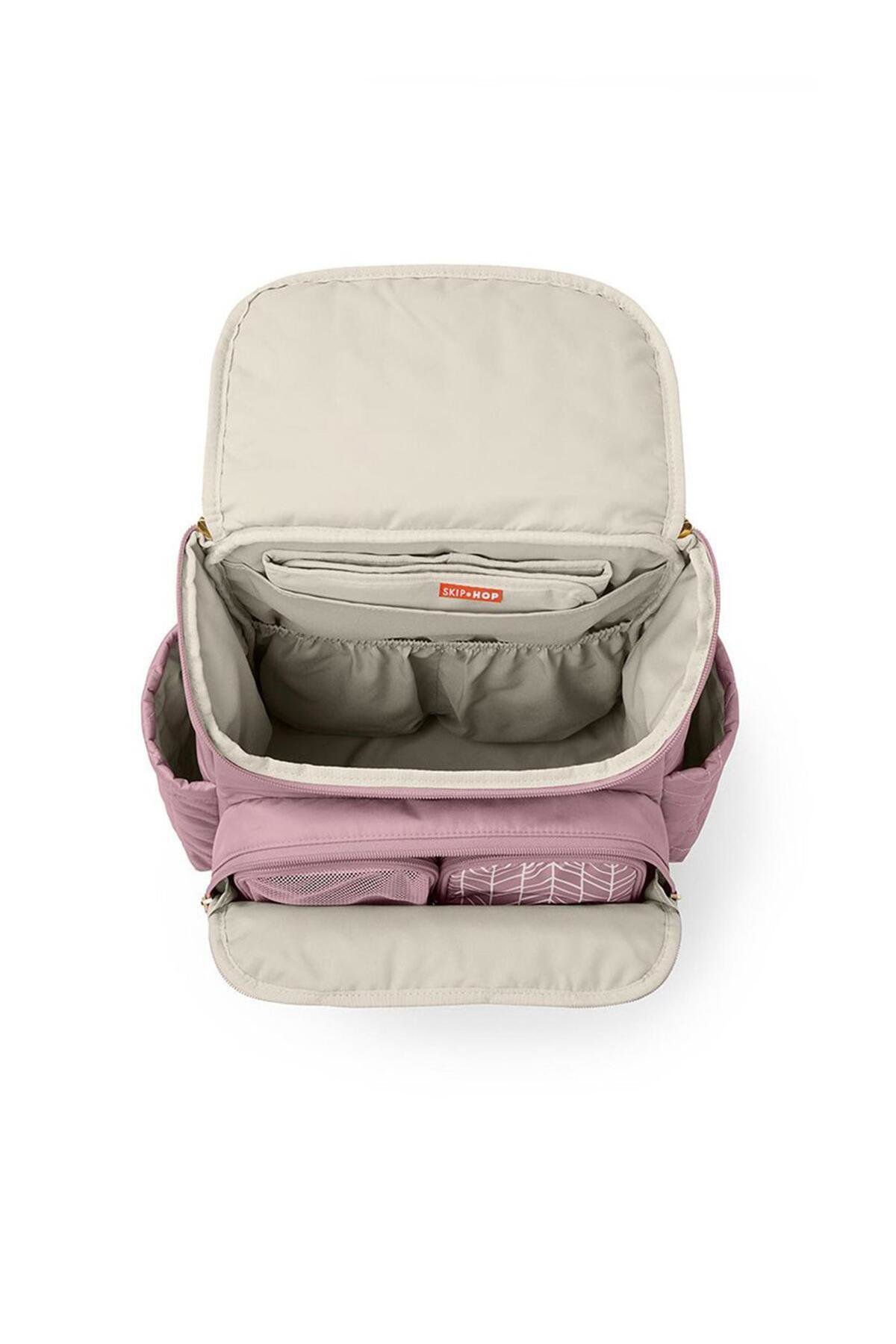 Forma Çok Bölmeli Organizatör Anne Bebek Bakım Pembe Sırt Çantası