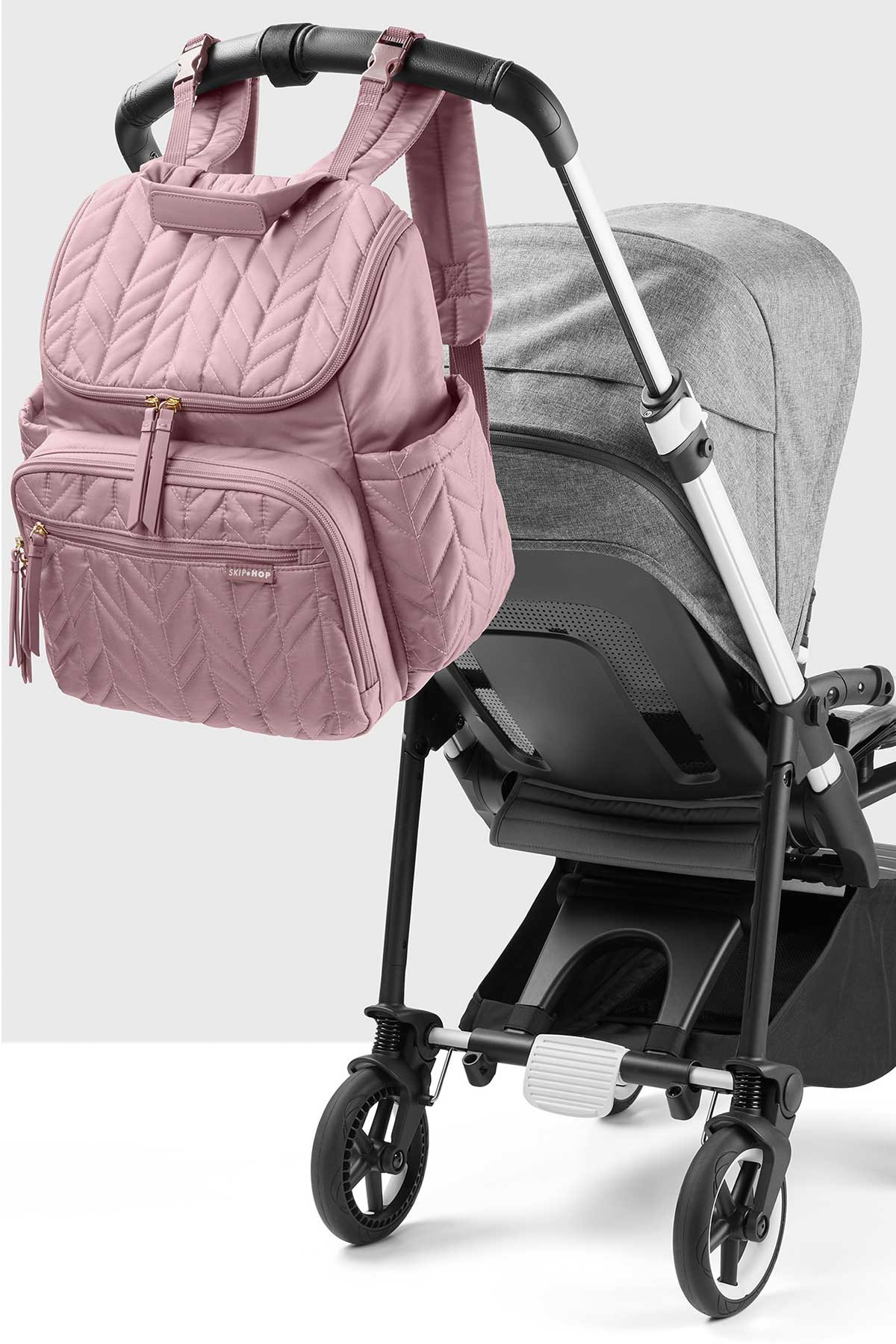 Forma Çok Bölmeli Organizatör Anne Bebek Bakım Pembe Sırt Çantası