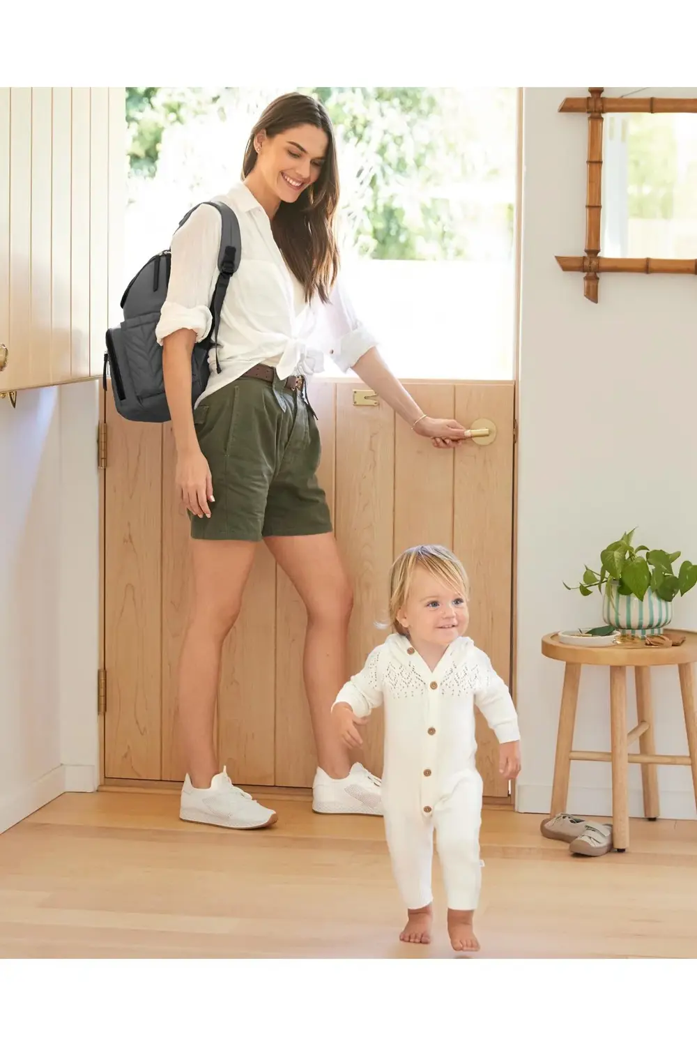 Forma Sırt Çantası Bebek Bakım Çantası - Gri - Yeni Model