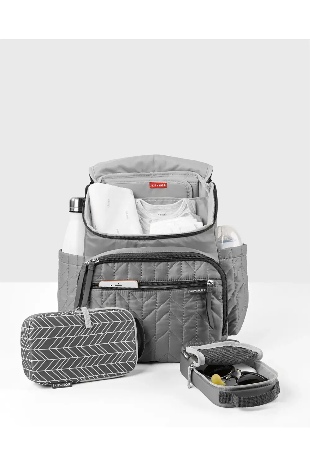 Forma Sırt Çantası Bebek Bakım Çantası - Gri - Yeni Model