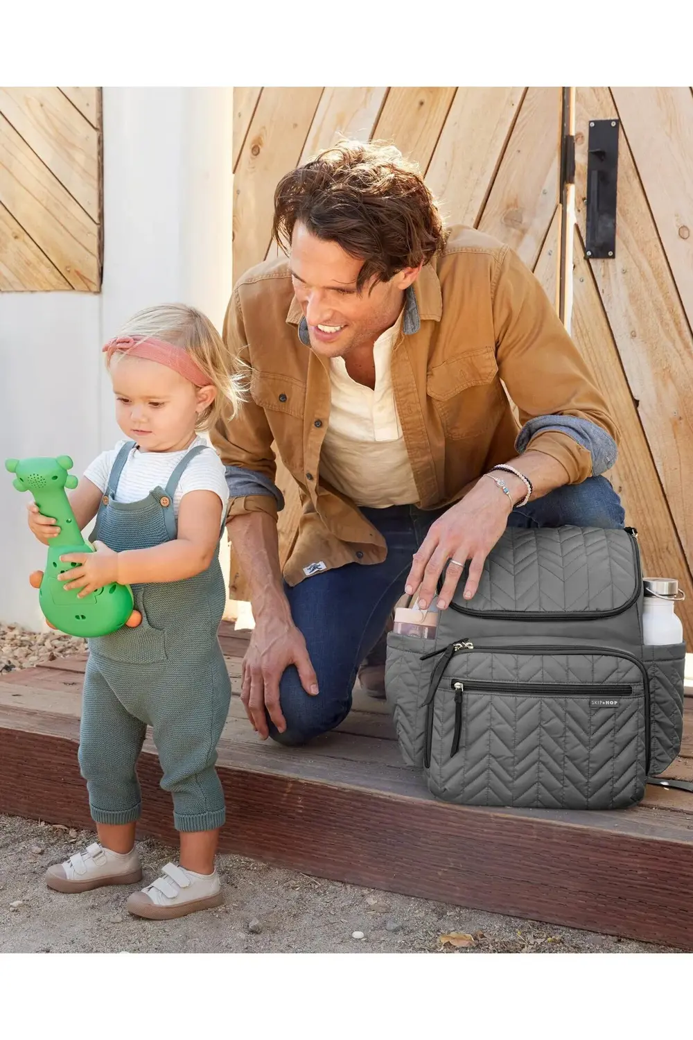 Forma Sırt Çantası Bebek Bakım Çantası - Gri - Yeni Model