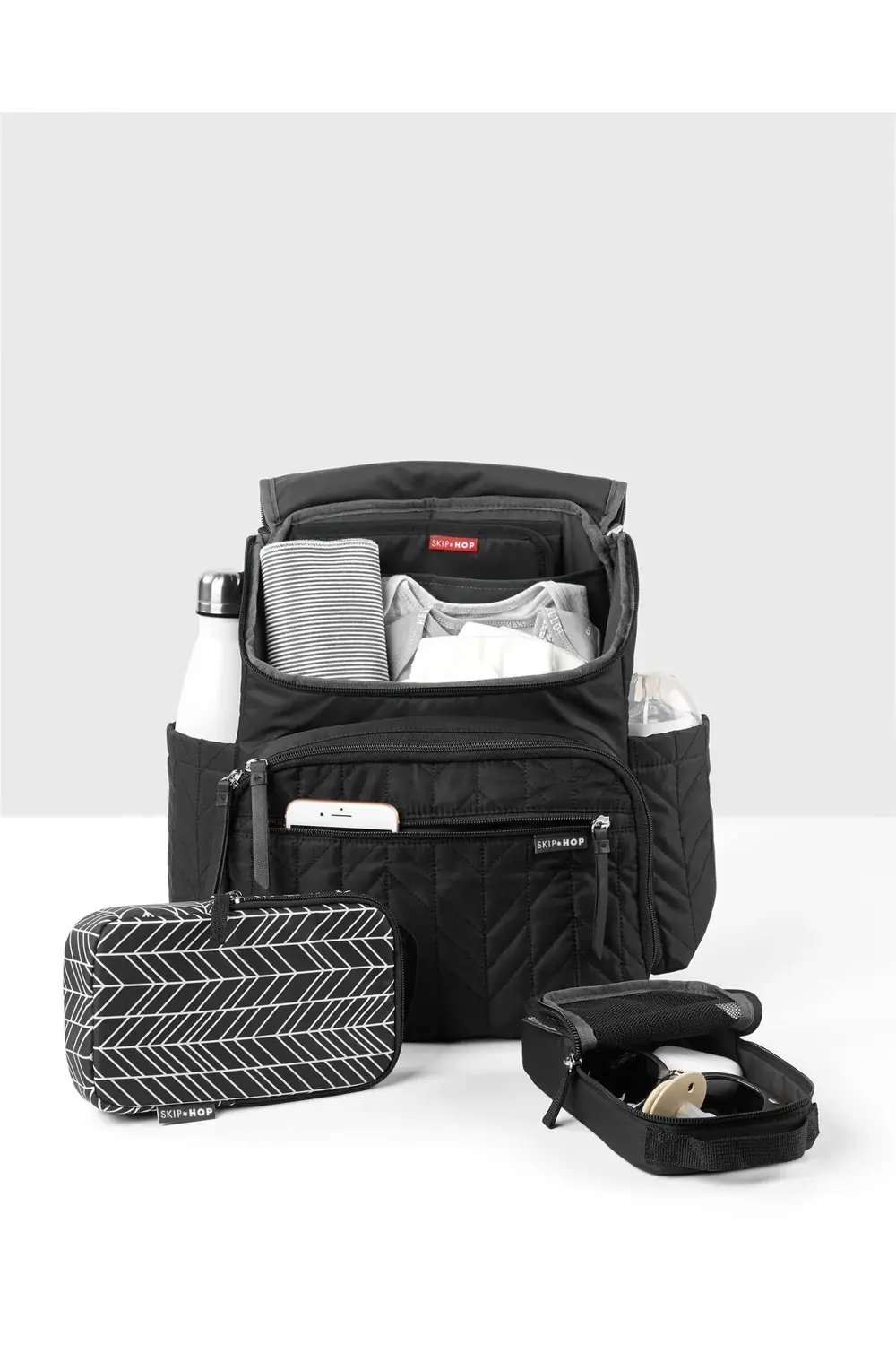 Forma Sırt Çantası Bebek Bakım Çantası - Mat Siyah - Yeni Model