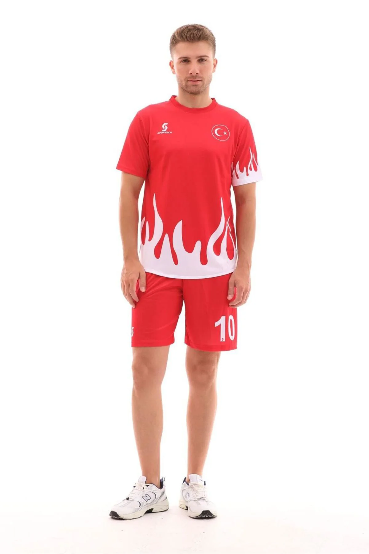 FORMA ŞORT TAKIM Alevli Türkiye (TEK KELİME İSİM YAZILIR)-XS